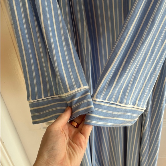 Eberjey Blue Striped Robe - Picture 8 of 8